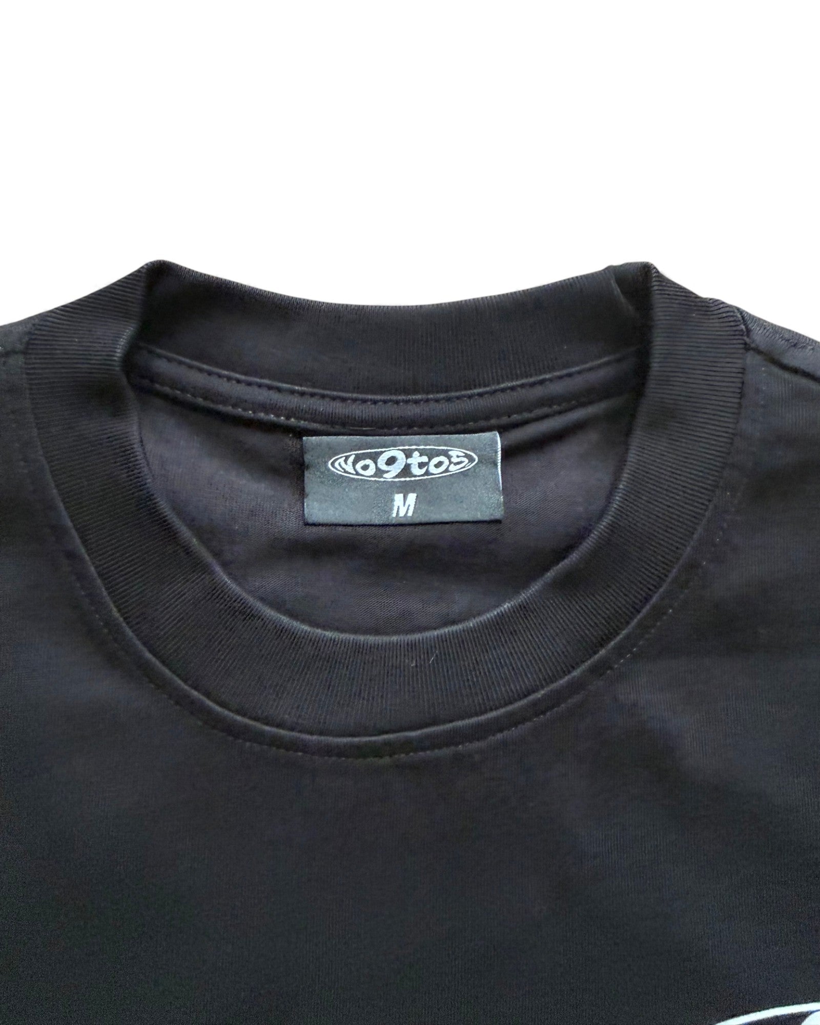Oversized black Hotel & Spa T-shirt by no9to5 with minimalist back graphic